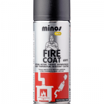 Minos Σπρέι Βαφής Fire Coat Υψηλής Θερμοκρασίας Μαύρο 400ml 92094