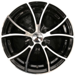 VW STYLE 70 6X14 5X100 ET38 Black Face Machined REPLICA 14"