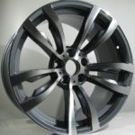 BMW STYLE 1057 5X120 Gun Metal Face Machined REPLICA