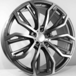 BMW STYLE 1166 5X120 Gun Metal Face Machined REPLICA