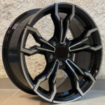 BMW STYLE 1505 8X18 5X112 ET28 Black Face Machined REPLICA