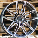 BMW STYLE 294 8X18' 5X112 ET27 Black Face Machined REPLICA