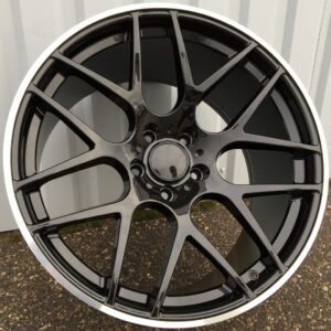 BMW STYLE 850 10X20 5X120 ET40 Black Matt Face Machined REPLICA 20"