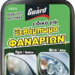Guard ειδικό για Ξεθάμπωμα Φαναριών Headlight Restorer 250ml