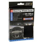 Κάλυμμα Τιμονιού Σιλικόνης CAR + Μαύρο 34-50cm Κωδικός 250SLCN