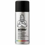 Minos Spray Σπρέι Βαφής Ακρυλικό με Ματ Εφέ Traffic Black RAL 9017 400ml, 91813