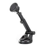 Βάση Κινητού Αυτοκινήτου Μαύρη Μαγνητική Με Ρυθμιζόμενο Βραχίωνα 10-15.5 cm Και Βεντούζα Λογότυπο Feral 22113