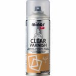Minos Spray  Βερνίκι Clear Varnish Ακρυλικό με Γυαλιστερό Εφέ Διάφανο 400ml