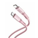 XO NB-Q226B Καλώδιο Φόρτισης - Data 60W Type-C Σε Type-C 1m Ροζ