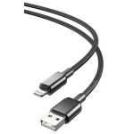 XO NB249 5A PVC Καλώδιο Φόρτισης + Data Για Lighting L=1m Μαύρο