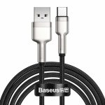 Baseus Cafule Braided USB 2.0 Cable USB to Type C Μαύρο 2m