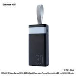 Power Bank 30000mAh 22.5W με 2 Θύρες USB-A και Θύρα USB-C Power Delivery Μαύρο