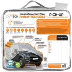 Cartech Κουκούλα Αυτοκινήτου για Pick-up Αδιάβροχη Large