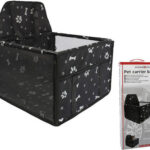 SwissDrive Αδιάβροχη Τσάντα Μεταφοράς Σκύλου και Γάτας για Αυτοκίνητο - Μαύρη