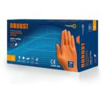 Mopatex Robust Γάντια Νιτριλίου Πορτοκαλί 100τμχ  LARGE