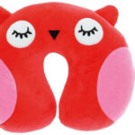 Swiss Drive Βρεφικό Μαξιλάρι Ταξιδιού Κόκκινο Κουκουβάγια