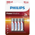 Philips Power Αλκαλικές Μπαταρίες AAA 1.5V 4τμχ