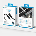 LED / Braided USB 2.0 Cable USB-C male - USB-C 65W 1m