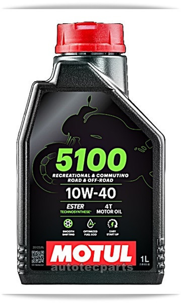Motul 5100 4T 10W-40 Ημισυνθετικό Λάδι Μοτοσυκλέτας για Τετράχρονους Κινητήρες 1lt