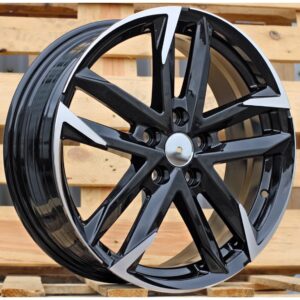 Toyota Style 501 7x18 5x114.3 ET50 Black Face Machined