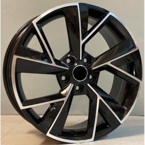 Skoda Style 211 7x18 5x112 ET43 Black Face Machined