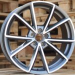 Audi Style 115 8x18 5x112 ET40/45 Gun Metal Matt Face Machined