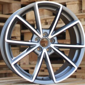 Audi Style 115 8x18 5x112 ET40/45 Gun Metal Matt Face Machined