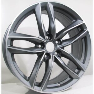 Audi Style 1196 8x18 5x112 ET35 Gun Metal Matt Face Machined