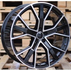 Audi Style 1332 8x18 5x112 ET35 Black Face Machined