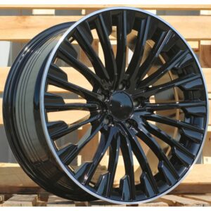 Mercedes Style 132 8.5x19 5x112 ET40 Black Glossy Lip