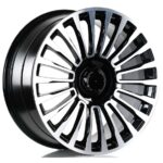 Mercedes Style 1365 8.5x19 5x112 ET35 Black Face Machined