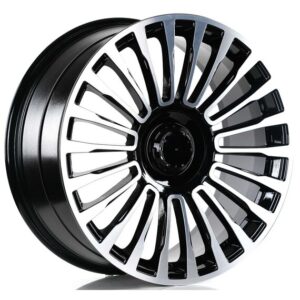 Mercedes Style 1365 8.5x19 5x112 ET35 Black Face Machined