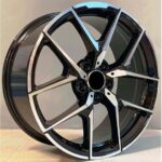 Mercedes Style 137 8.5x19 5x112 ET43 Black Face Machined