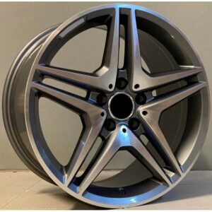 Mercedes Style 443 8.5x18 5x112 ET45 Gun Metal Face Machined