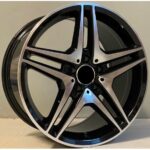 Mercedes Style 443 8x18 5x112 ET43 Black Face Machined