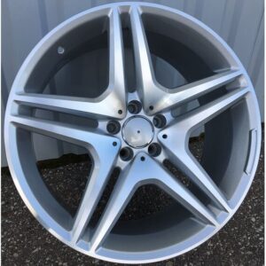 Mercedes Style 443 9.5x18 5x112 ET44 Silver Face Machined