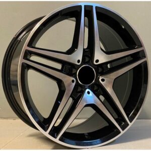 Mercedes Style 443 9.5x18 5x112 ET45 Black Face Machined