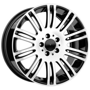 Mercedes Style 455 8.5x18 5x112 ET38 Black Face Machined
