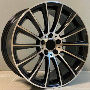 Mercedes Style 911 9.5x18 5x112 ET35/43/48 Black Face Machined