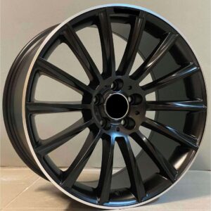 Mercedes Style 911 9.5x18 5x112 ET38/43 Black Matt Lip