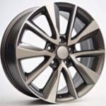Toyota Style 5527 7x17 5x114.3 ET52 Gun Metal Face Machined