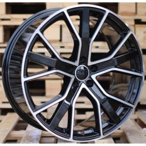 Audi Style 1332 9x21 5x112 ET30 Black Face Machined