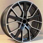 Audi Style 1332 9x20 5x112 ET33 Black Matt Face Machined