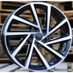 VW Style 1361 8x18 5x112 ET45 Black Face Machined