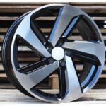 VW Style 271 8x18 5x112 ET45 Black Face Machined