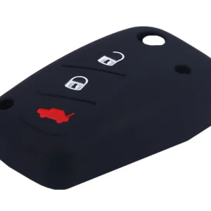 Θήκη κλειδιού για αυτοκίνητα Fiat 1006-01, εύκαμπτη, μαύρη