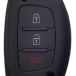 Θήκη κλειδιού για αυτοκίνητα Hyundai 1007-02, εύκαμπτη, μαύρη