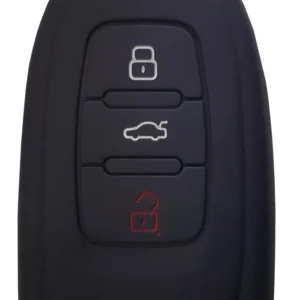 Θήκη κλειδιού για αυτοκίνητα Audi 1009-02, εύκαμπτη, μαύρη