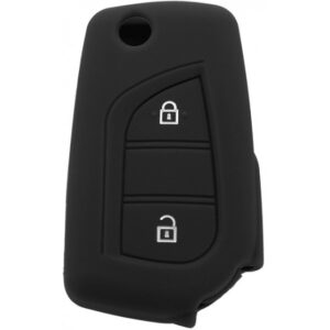 Θήκη κλειδιού για αυτοκίνητα Toyota εύκαμπτη μαύρη OEM -1015-02