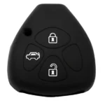 Θήκη κλειδιού για αυτοκίνητα Toyota 3006-01, εύκαμπτη, μαύρη